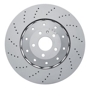Audi RS7 Brake Rotor (1) - Front - R1 Concepts - Drilled Carbon Alloy GeoMET - `14-`18 Audi RS7 Brake Rotor (1) - Front - R1 Concepts - Drilled Carbon Alloy GeoMET - `14-`18